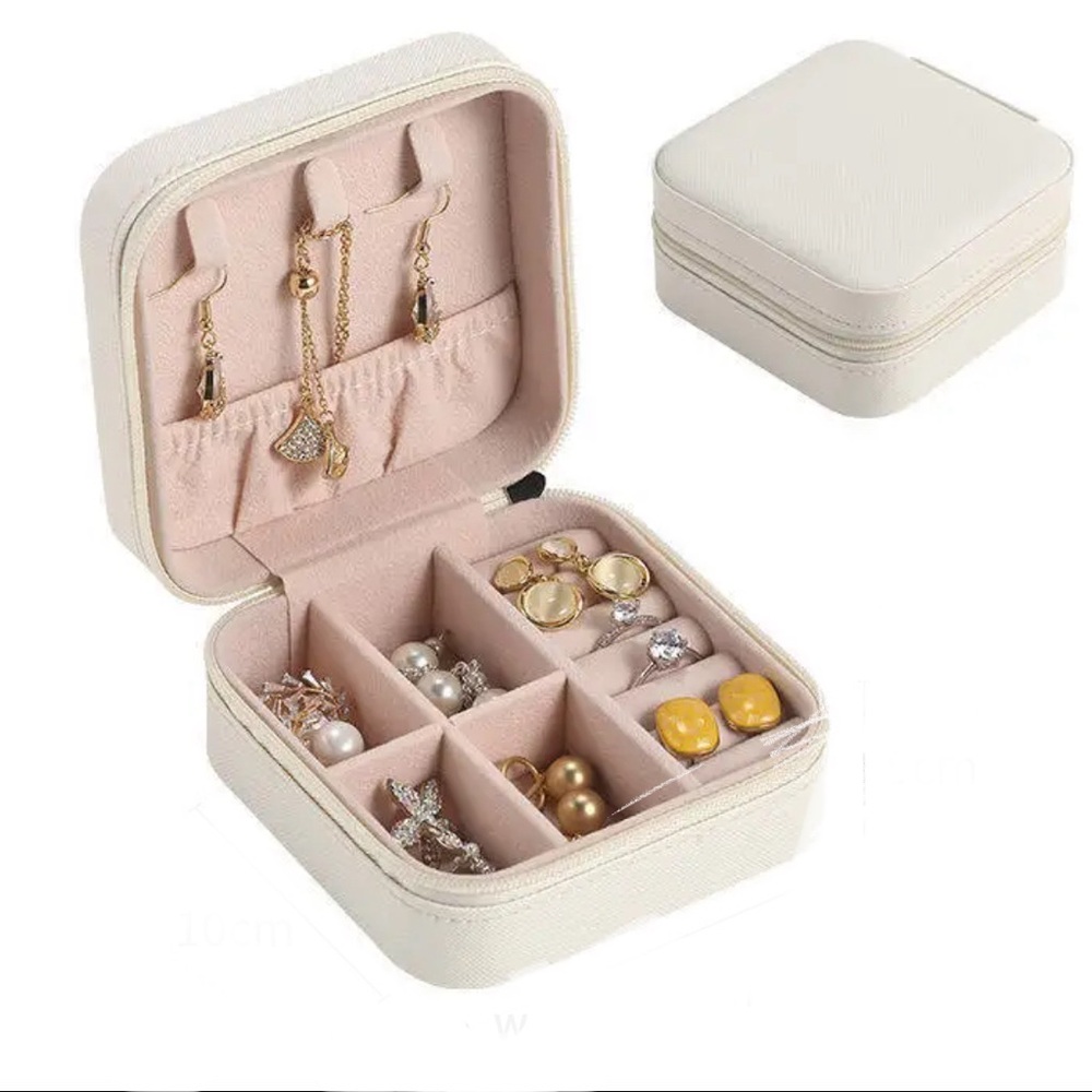 Small Travel Leather Jewelry Box